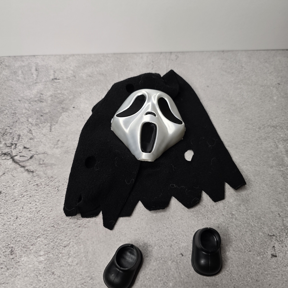 Labubu Costume with Silver Mask and Black Shoes - Picture 4 of 4